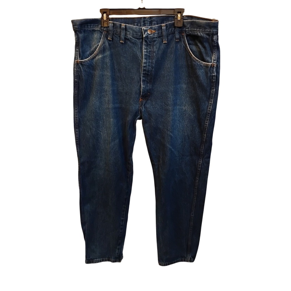 Rustler Mens Straight Leg Denim Jeans Blue Medium Wash 44x30 87619PW